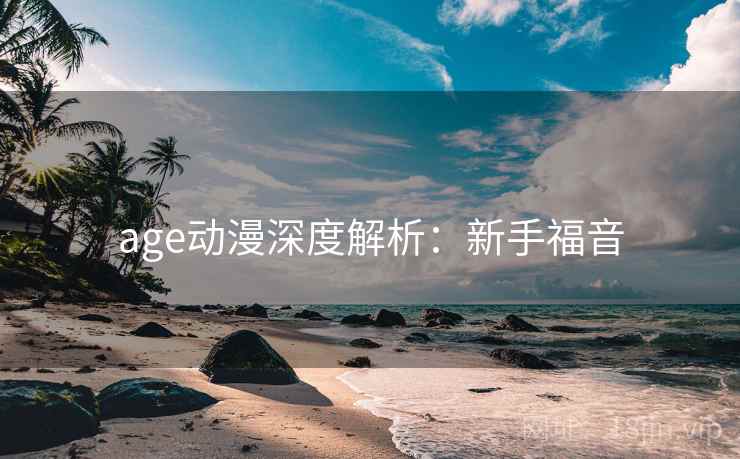 age动漫深度解析：新手福音